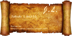 Jakob László névjegykártya